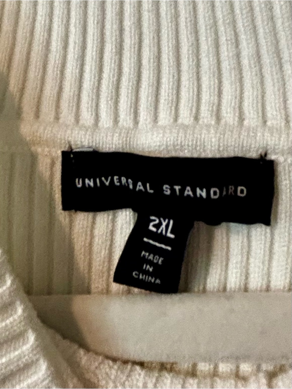 Universal Standard Ribbed Mock Neck Sweater - Picture 2 of 3